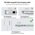 thumbnail image 4 of axGear USB C to Magsafe 3 Charging Cable Braided Wire 6.5 Ft 2M Charging Cord with LED Charging Indicator, 4 of 5
