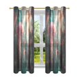 thumbnail image 7 of Yayeee Window Curtains Set of 2 for Living Room Light Filtering 63"x42", Psychedelic Forest, 7 of 7