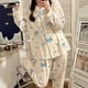 thumbnail image 1 of Pijama Kawaii Sanrio Cinnamoroll para mujer, conjunto de ropa de estar por casa informal, pantalones de manga larga, dibujos animados, regalo de otoño, 1 of 4