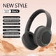 thumbnail image 4 of Bluetooth 5.3 Subwoofer Head Mounted Foldable Headphones Built in Mic Wireless Call Folding Stereo Noise Cancellation Over Ear Soft Earmuffs Headset, 4 of 4