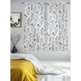 thumbnail image 2 of Navy Blue Flowers Sheer Curtains 72 Inch Length 2 Panels Set, Spring Summer Farmhouse Botanical Voile Window Treatment Rod Pocket Curtains Sheers Drapes for Bedroom/Living Room/Kitchen 52"x72"x2, 2 of 7