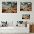 thumbnail image 4 of Designart "Boardwalk Scene in Florida" Nautical & Beach Print on Natural Pine Wood, 4 of 5