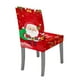 thumbnail image 4 of Cubierta de silla temática navideña Hogar Restaurante Silla de comedor Tela estampada Adorno navideño, Rojo, Papá Noel Methold HA9099-05B, 4 of 7