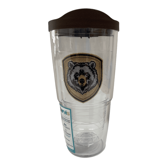 24 ounce Grizzly Bear Double War Insulated Travel Tumbler