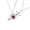 B, variant on His Her Matching Necklace Heart Rapier Charm Couples Jewelry Gift Clavicle Chain For Wedding Anniversary Valentines