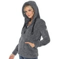 thumbnail image 5 of White Mark Women's Hooded Sherpa Jacket, 5 of 6