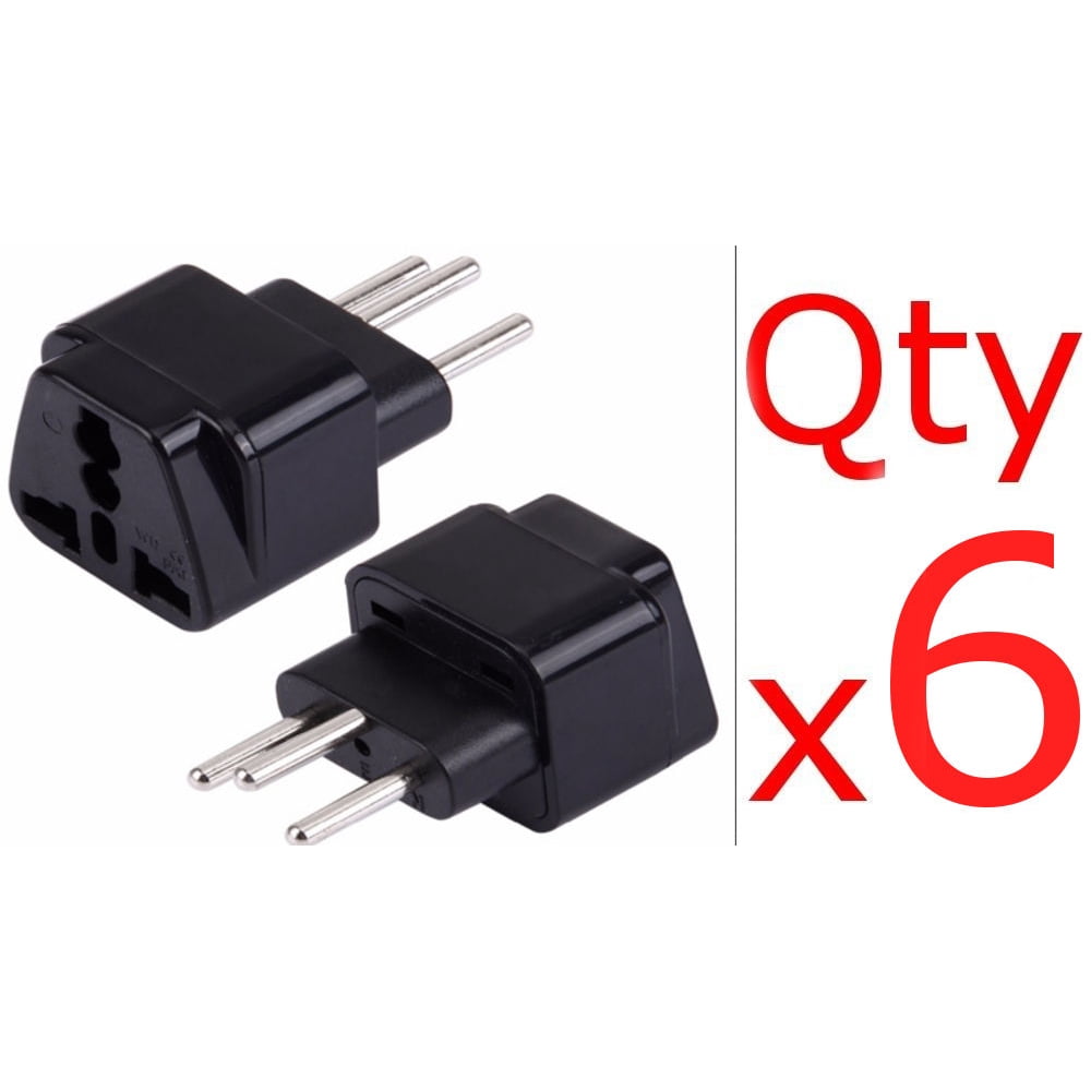 6 Pack EU AU UK USA US To Switzerland Travel Plug Adapter Swiss Outlet Converter