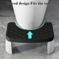 thumbnail image 5 of Adjustable Height Toilet Stool | Squatting Poop Stool with Foldable Stackable Design | Bathroom Step Stool Fits All Toilets | 16.54x9.84x6.69in, 5 of 6