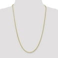 thumbnail image 2 of 14K Yellow Gold 2.5mm Flat Wheat Chain, 2 of 5