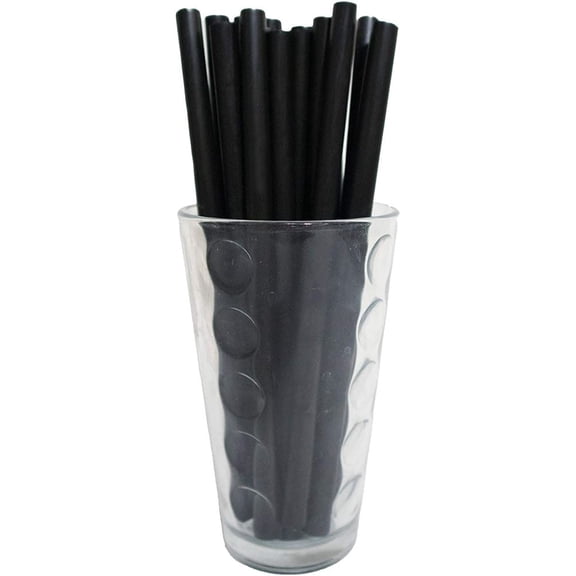 Bubble Tea Straws, 250 Pack, 8.5" x 0.50", Unwrapped Plastic