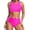 Hot Pink, variant on Bathing Suits for Women Two Piece Swimsuit for Women Women High Waisted Bikini Push Up Two Piece Swimsuits