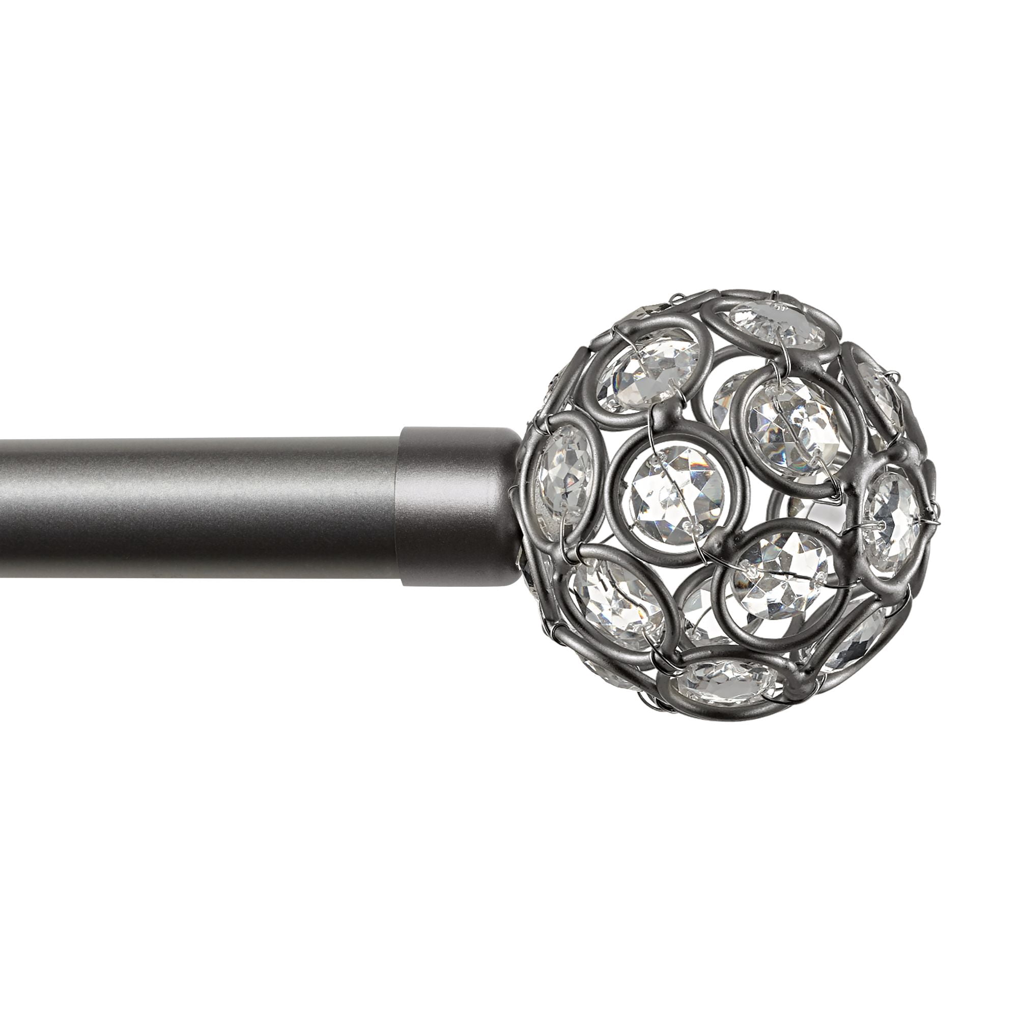 Exclusive Home Contemporary, Modern Matte Ball Adjustable Set, 66 in - 120 in