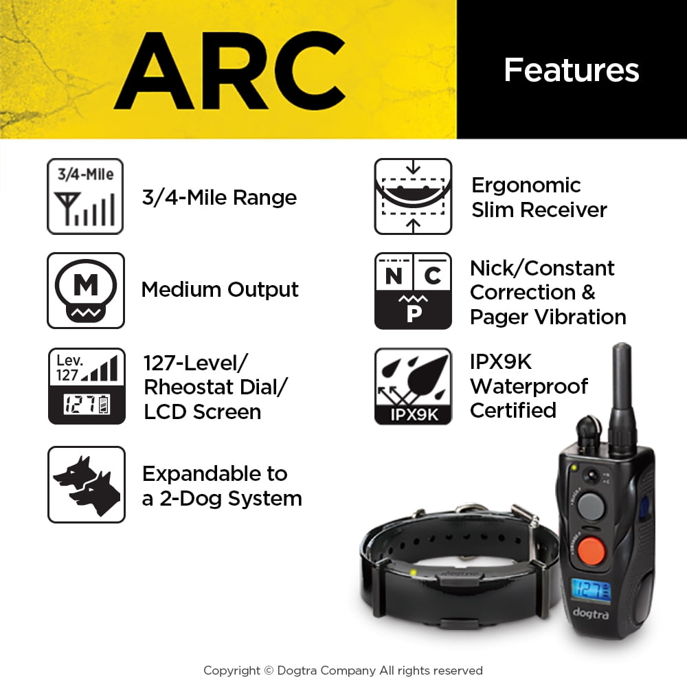 Dogtra Advanced Tech Training Electronic Collar and Remote for Dogs 15+ Pounds