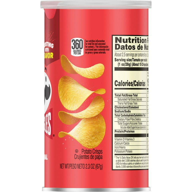 Pringles Original Nutrition