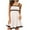 #020 White, variant on Felirenzacia Women's Mid Wide Strap A Line Cinched Waist Dress, 2026 Spring Summer Fashion Short Dress, Blue,S