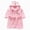 Pink, variant on zuwimk Hooded Herringbone Boy's Fleece Soft Spa Kimono Long Robe, Kids Comfy Sleepwear Bathrobe(Pink,2-3 Years)