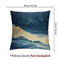 thumbnail image 4 of Acheng Gold and Blue Abstract Art Short Plush Pillowcase Set of 2 White, 4 of 7