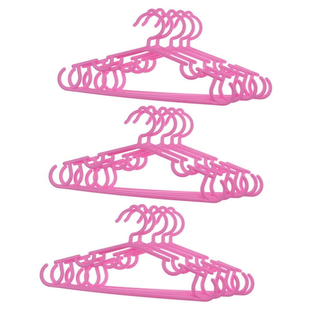 15PCS NIÑOS NIÑOS PERCHAS DE para proteger DE PLÁSTICO NIÑOS ROPA DE BEBÉ PERCHA DE para protegerS Rosado Macarena Perchas de vestir para niños