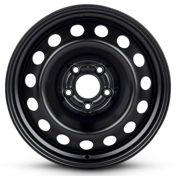 New OEM Replacement Wheel 16x6.5 in for 2019-2024 Jeep Renegade Painted Black 16 inch Steel Rim