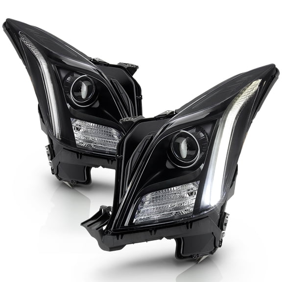 [Black Edition] 2013-2017 Cadillac XTS HID D3S w/LED DRL Projector Headlights