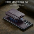 thumbnail image 5 of Wallet Case for Samsung Galaxy S23 Ultra, Compatible with MagSafe for Men Women, Detachable Magnetic Clasp Wallet Phone Case with Card Slots Holder RFID Blocking for Samsung Galaxy S23 Ultra, Purple, 5 of 11