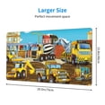 thumbnail image 3 of Kdxio Different Construction Site Vehicles Print Large Gaming Mouse Pad,Non-Slip Base,Water Resist Keyboard Pad for Gamer,Office & Home,29.5 x 15.8 in, 3 of 9