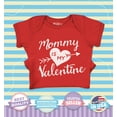 thumbnail image 2 of Shop4Ever Mommy is My Valentine Baby's Bodysuit Infant Cotton Romper 12 Months Red, 2 of 5