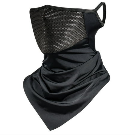 RABBITH Nylon Balaclava Scarf Ear Loops Neck Gaiter UV for Protection Bike Motorbike Bandana Cycling Face Mask Summer Sunproof