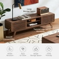 thumbnail image 6 of mopio Ensley TV Stand, Mid-Century Modern Television Stand for 55/60/65 inch TV, Farmhouse Entertainment Center with Storage, Media Console Credenza Table for Living Room, Bedroom (Walnut, 59"), 6 of 7