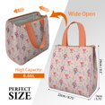thumbnail image 3 of Mermaid Princess Sea Pattern Insulated Lunch Bag for Women & Adults,Large Portable Soft Cooler Lunch Bag,Thermal Food Storage Tote with Pearl Cotton,8.66L,8.75x5.75x9.5 Inch, 3 of 6
