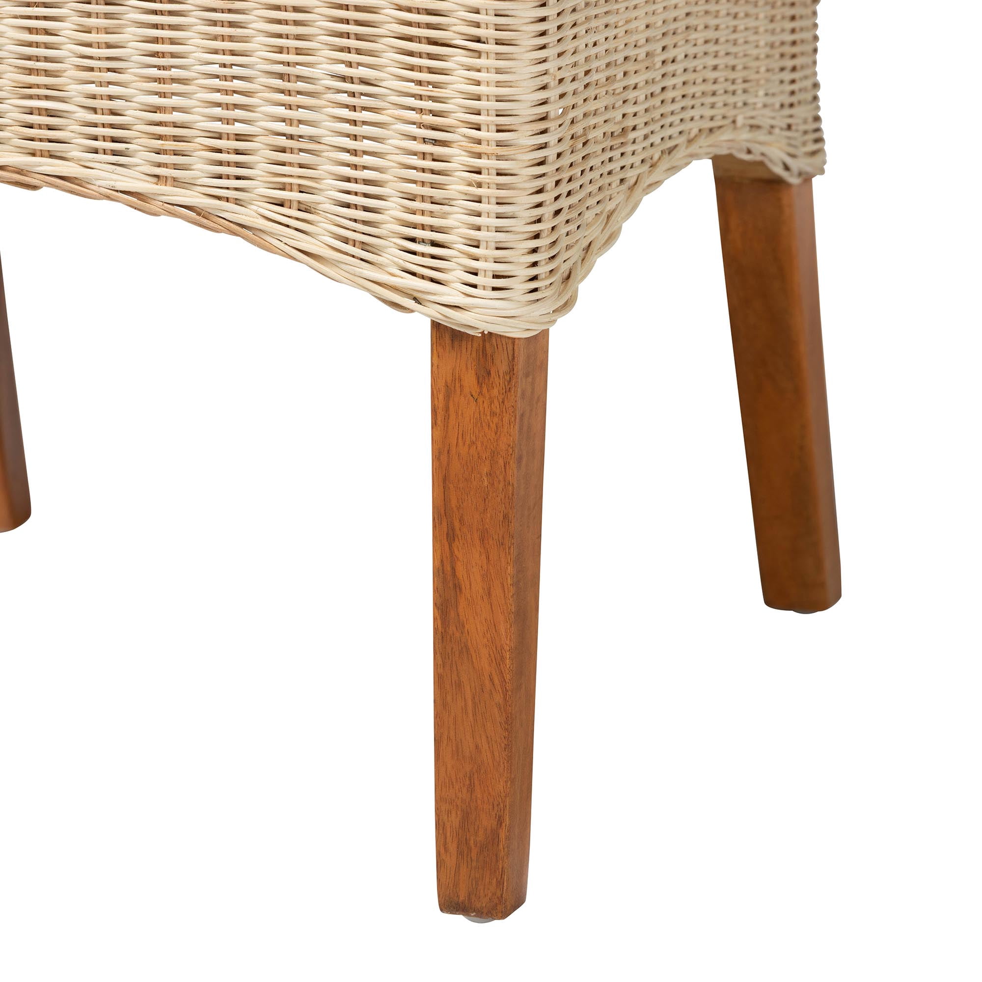bali & pari Haybourne Boho Dining Chair, 2-Piece, Natural Rattan
