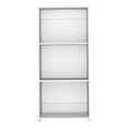 thumbnail image 5 of 47" Modern Ladder Bookcase with 3 Shelves, White Storage Organizer for Living Room & Office, 5 of 8