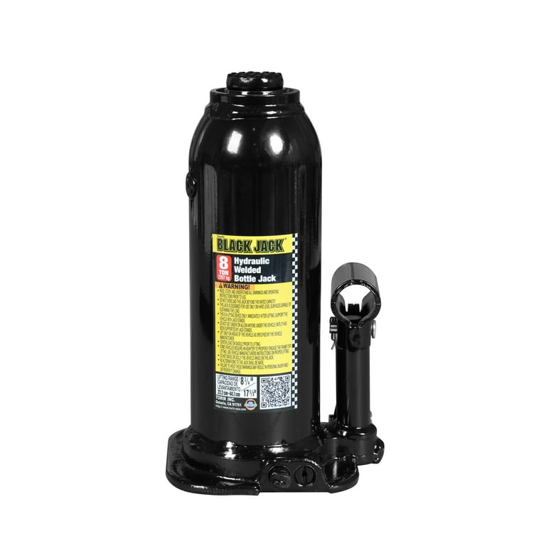 Black Jack T90803W Welded Structure Bottle Jack, 8 Ton Black