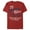 Red, variant on Men's Star Wars Millennium Falcon Fastest Junk 77 Graphic Tee Red Medium