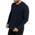 thumbnail image 4 of X RAY JEANS Mens Long Sleeve V-Neck T-Shirt, Navy, XL, 4 of 9