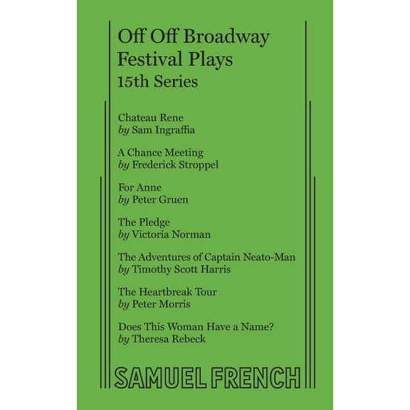Off Off Broadway Festival Plays, 15th Series, (Paperback)