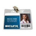 thumbnail image 1 of SICURIX Standard - Porte-Badge de Nom - pour - clip - Transparent (Lot de 50), 1 of 4