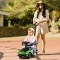 thumbnail image 3 of Gymax 3-in-1 Licensed Lamborghini Ride on Push Car Stroller Sliding Car w/ Sound Green, 3 of 9