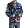 thumbnail image 5 of Mobile Suit Gundam Hoodie 3D Print Pullover Hooded Long Sleeve Sweatshirts Tops Blouse with Pocket for Mens Womens, 5 of 8