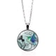 thumbnail image 1 of Collar con colgante colibrí, joyería, collar colibrí, collares azules, colgantes, 1 of 2