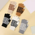thumbnail image 4 of Knitted Cold Proof Plush Thickened Christmas Gloves, 4 of 4