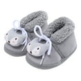 thumbnail image 3 of Fozruso Baby Girls Boys Warm Shoes Soft Booties Snow Boots Comfortable Shoes Toddler Warming And Fashion Shoes Sizes 4.5 Toddler(Gray), 3 of 6