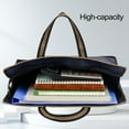 thumbnail image 2 of Musbetu Portable Briefcase with Handle Anti-stain Oxford Cloth Meeting Time Laptop Notebook Storage Handbag Daily Use, 2 of 7