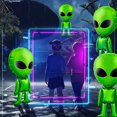 thumbnail image 3 of Balloon Meooeck Alien, 12 unidades, 80 cm, color verde gigante, para fiestas, 3 of 6