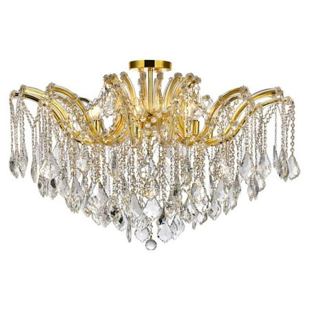 

Flush Mount in Gold Finish with Clear Royal Cut Crystal (Royal Cut)