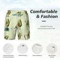 thumbnail image 5 of Lsque Mens Swim Trunks Avocado for Exercise Pattern - Bathing Suit Compression Liner - Beach Swim Shorts Swimwear - (S-3XL) - Stretch Quick Dry -Small, 5 of 9