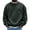 30#Dark Green, variant on Men Casual Crewneck Sweatshirt Solid Color Loose Fit Long Sleeve Pullover with Chest Pocket Warm Winter Sweatshirt for Daily Wardrobe Gray S