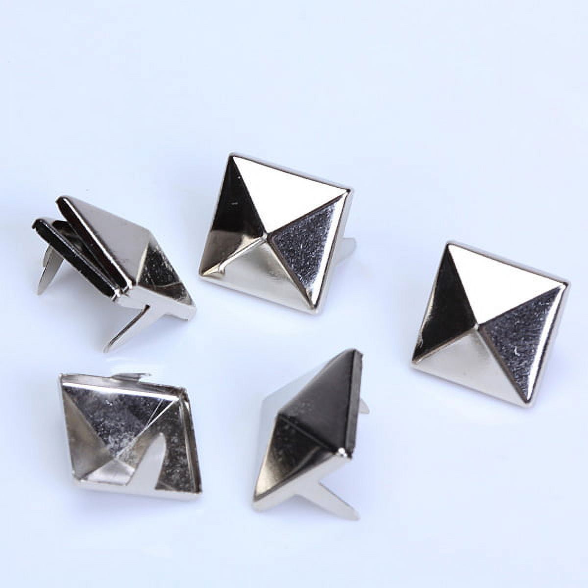 Fashion Studs: Small Silver Pyramid