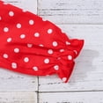 thumbnail image 6 of PatPat 3pcs Baby Girl 100% Cotton Long-sleeve Polka Dots Crop Jacket and Rib Knit Spliced Mesh Cami Fairy Dress with Headband Set, 6 of 8