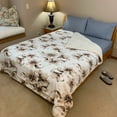 thumbnail image 3 of Sacred Thread Sherpa Fleece Blanket, Soft and Cozy Queen Blanket, Plush Blanket for Sofas & Beds, 3 of 7
